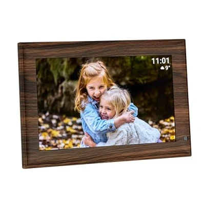 Immagine di TFA Dostmann FRAMEO App Cornice digitale WiFi 25.7 cm 10.1 pollici 1280 x 800 Pixel 32 GB Legno (scuro), Nero