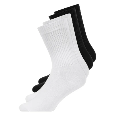 Immagine di Snocks 4 PACK Calze schwarzweiß, Taglia: 39 42, Schwarz weiß