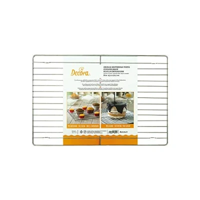 Immagine di Decora 9260278 Griglia Raffreddatorta, Acciaio Inossidabile, Argento, 45.5x30.4x2 cm