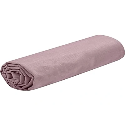 Immagine di Lovely casa Lenzuolo con angoli Misura 90 x 190 cm Grande 30 100% cotone certificato Oeko Tex Colore rosa antico Modello Eden Biancheria da letto per la Morbido e confortevole