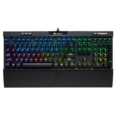 Immagine di Corsair Tastiera Meccanica da Gioco K70 RGB PRO cablata Switch lineari Cherry MX Red Tasti PBT Double Shot Compatibile iCUE AZERTY FR PC, Mac, Xbox Nero