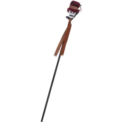 Immagine di SMIFFYS Bastone vudù, Nero, con teschio, 112 cm / 44 in