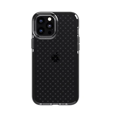 Immagine di tech21 Evo Check Custodia per Apple iPhone 12 Pro Max 5G, antimicrobica, elimina i germi, igienicamente pulita, con protezione da cadute fino a 3,6 m, colore nero