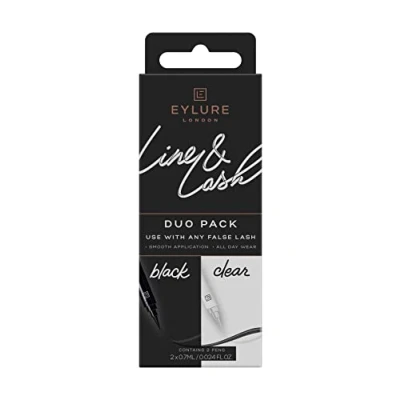 Immagine di Eylure Line and Lash Duo Kit Colla nera e trasparente per ciglia