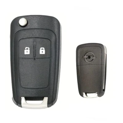 Immagine di 2 Pulsante pieghevole caso guscio chiave remota per Opel Vauxhall Astra H J Insignia Adam Vectra C Corsa D