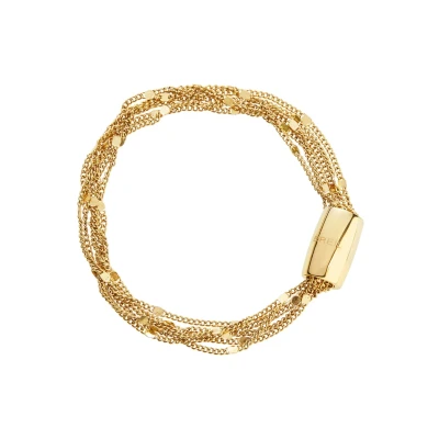 Immagine di Breil, Collezione Magnetica System, Bracciale Donna Small Comet, in Acciaio Lucido Color Oro, Pratica Chiusura con Magnete, Colore Gold, Misura 19,5 Cm, Idea Regalo
