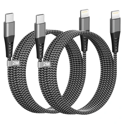 Immagine di Cavo USB C Lightning 2M 2Pack [Certificato Apple MFi], iPhone Cavetto Filo Ricarica Caricatore per 14 Pro Max/14 Plus/13/12/11/XR