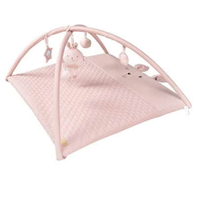 Immagine di roba Tappetino da Gioco e per Palestrine Style, 85 x 75 cm, Arco con 5 Elementi Neonati, Utilizzabile come Materasso Fasciatoi, Rosa