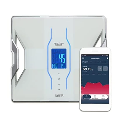 Immagine di TANITA RD 953 Bianco, Premium Designer, Analizzatore di composizione corporea, Connessione Bluetooth My Healthcare App