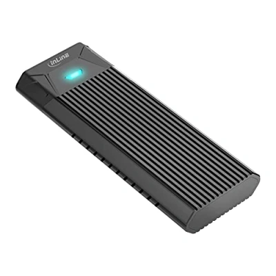 Immagine di InLine® 00031H USB3.2 Gen.2 USB tipo C a M.2 SSD (PCIe NVMe &amp; SATA), senza attrezzi
