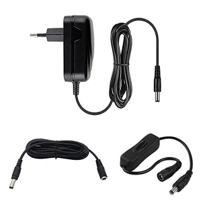 Immagine di myVolts Alimentatore/Caricabatteria da 9V compatibile con TP Link T090085 2C1 Trasformatore presa italiana cavo di prolunga e interruttore