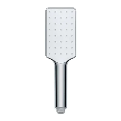 Immagine di WENKO Soffione doccia Automatic Cleaning Cromo 5,8x23,5cm Doccetta a mano con impugnatura universale sistema anticalcare autopulente