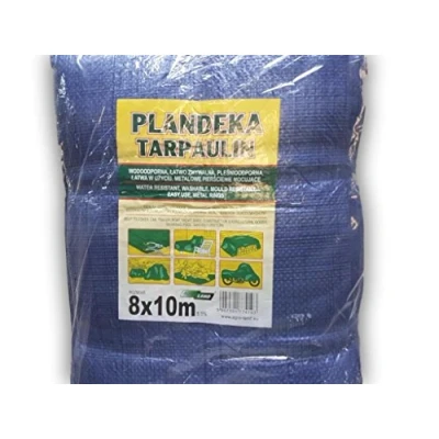 Immagine di Tarpaulin Telone da 8 x 10 m, con anelli di metallo, usare per terra, come amaca, copertura o tenda, impermeabile, portatile, leggero, accessorio automobile il campeggio