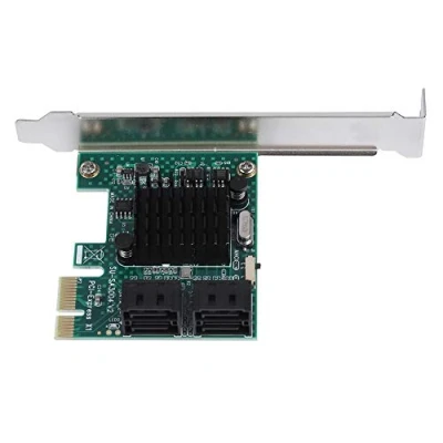 Immagine di Bewinner Scheda di espansione a 4 porte da PCIe SATA 3.0 6G PCI Express per XP / 2003 Vista Win7 Win8