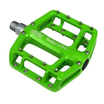 Immagine di NC 17 Sudpin I PRO Pedale da Bicicletta, in Alluminio, Colore Verde