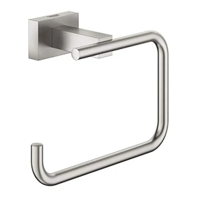 Immagine di Grohe 40507DC1 Essentials Cube Porta Rotolo, Grigio Satinato