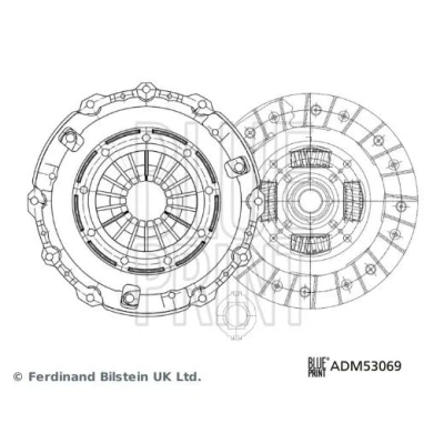 Immagine di BLUE PRINT ADM53069 Kit Frizione a tre pezzi/in parti con grasso sintetico cuscinetto disinnesto 226 MAZDA: 6 SW