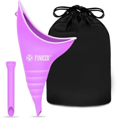 Immagine di Orinatoio Femminile,Riutilizzabile minzione femminile,urinatoio Portatile Donna Adatto per Viaggi, Campeggio,attività all’Aperto e Altro All&#039;Aperto attività Campeggio Viaggio.(Porpora)