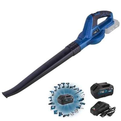 Immagine di ENG PRO Soffiatore a Batteria foglie 20V Linea Professionale ONE4ALL Potenza di Soffiaggio 68 m3/h e Velocità aria 180 km/h (1 4.0Ah + caricabetterie)