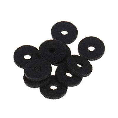 Immagine di Musiclily Basic Chitarra Feltrini per Attacchi Tracolla, Nero (Set di 20)