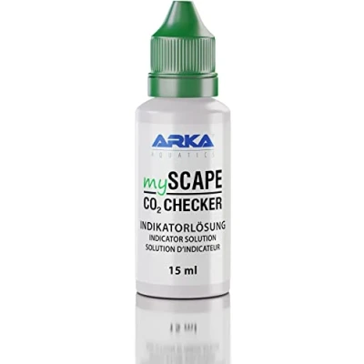 Immagine di ARKA mySCAPE CO2 Checker Liquid 15 ML Test Permanente Liquido indicatore con di Colore Ideale per Corrispondenti tester in Qualsiasi Acquario Acqua Dolce Aquascaping