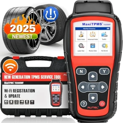 Immagine di Autel MaxiTPMS TS508WF: 2024 WIFI Ver. di TS508, Professionale per Attivazione/Riapprendimento Tutti i Sensori TPMS, Programmazione MX (315/433 MHz), Aggiornamento TS508 TS501 TS408