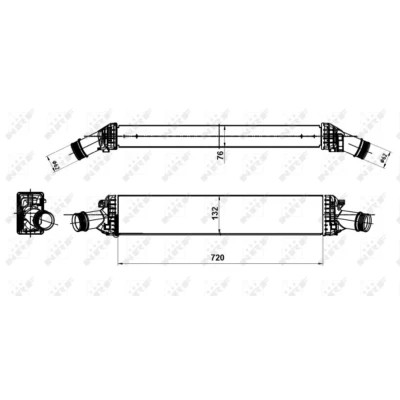 Immagine di NRF 30189 Intercooler AUDI: Q5, A4 B8 Avant, A5 Coupe