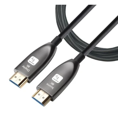 Immagine di Techly 365214 Cavo Ottico Attivo HDMI™ 2.1 Active Optical Cable 8K 48Gbps Arc A/A M/M 20m Nero