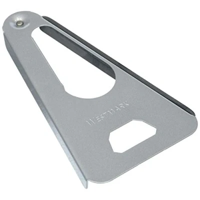 Immagine di Westmark Apribottiglie multiuso in Confezione Vintage, Acciaio/Gomma, 17 x 9,8 1,5 cm, Twist, Argento, 1050RT60