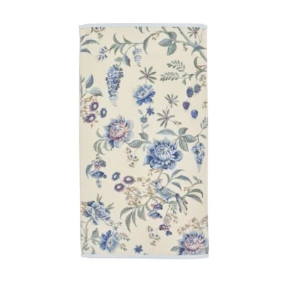 Immagine di PiP Studio Secret Garden Asciugamano bianco e blu, 55 x 100 cm