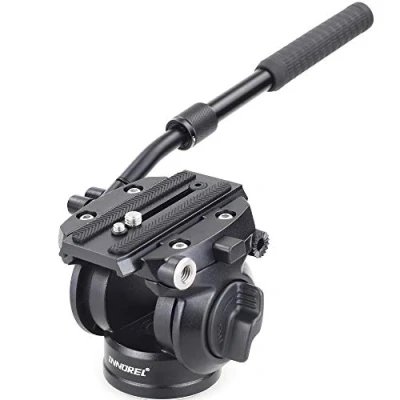 Immagine di Testa Fluida, Treppiede INNOREL H70 Videocamera fluida con trascinamento per Canon Nikon Sony Olympus Panasonic DSLR Camera, vite di montaggio da 3/8&quot;e 1/4&quot;, Massima Carico 8kg