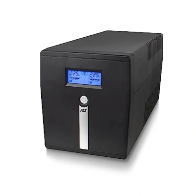 Immagine di ACT Back up UPs Gruppo di continuità Line Interactive, 1000VA Batteria Power Supply, (2 IEC C13, 1 USB, RS232, 2 uscite Schuko tipo F, protezione da sovratensione, AVR AC2310