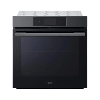 Immagine di LG InstaView WSED7665B Forno da Incasso a Vapore, classe A++, 76L, 300C, Display touch 4,3&quot;, Air Fry, Sous Vide, Modalità Pizza, Pulizia EasyClean, Pirolisi, Wi Fi, Cerniere Ammortizzate, Nero