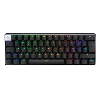 Immagine di Logitech G PRO X 60 LIGHTSPEED, Tastiera Gaming Wireless, Meccanica 60% Ultra Compatta TKL, LIGHTSYNC RGB, Copritasti in PBT Bicomponente, Tattili Optical, Windows PC, QWERTY US INTL Nero