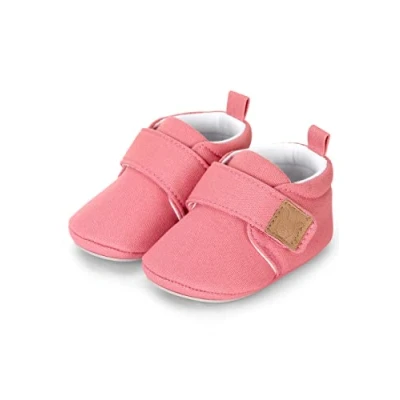 Immagine di Sterntaler Scarpine Primi Passi per Bambini in Tinta Unita, Mocassino Basso Unisex, Colore: Rosa, 19/20 (12 18 Months)