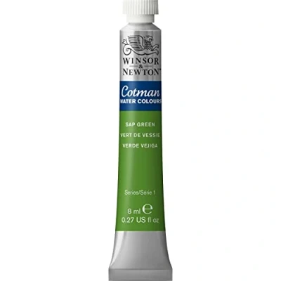 Immagine di Winsor &amp; Newton Cotman 8840112 Pittura ad acquerello, colori vivaci di alta qualità con ottime caratteristiche lavorazione, tubo da 8 ml, verde succo