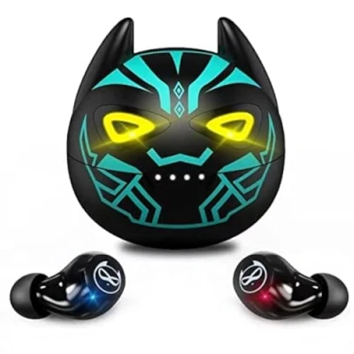 Immagine di AMAFACE Auricolari in ear Bluetooth senza fili, suono stereo, con 36 ore di riproduzione, custodia ricarica, resistente al sudore, microfono integrato per iPhone, Samsung,