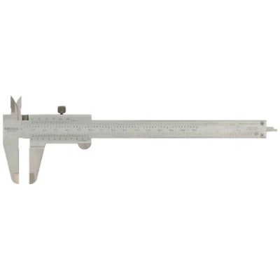 Immagine di Mitutoyo 530 312 0 Calibro Vernier a doppia scala pollici/metri (6&quot;/150 mm x 0,001&quot;/0,02 mm)