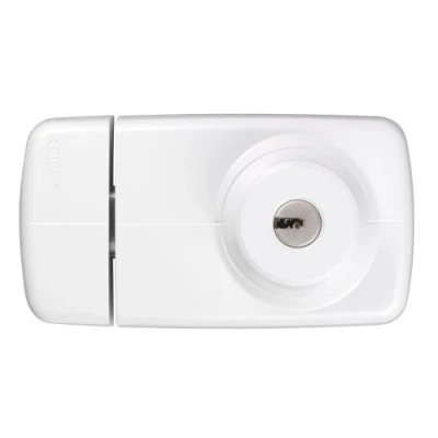 Immagine di Abus 532733 7025 W Serratura per porta con cilindro interno ed esterno, colore: Bianco