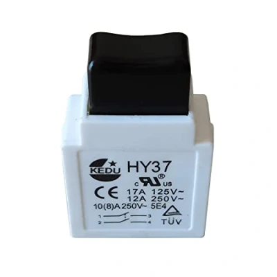 Immagine di 2 pezzi KEDU HY37 Interruttore a grilletto Utensili elettrici Interruttori pulsante 17A 125V 12A 250V 5E4 TUV