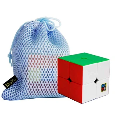 Immagine di OJIN MoYu MoFang JiaoShi Meilong M cubo 2x2 Cubing Classroom 2 2x2x2 Rompicapo Senza problemi Puzzle con un sacchetto (2x2 Adesivo)