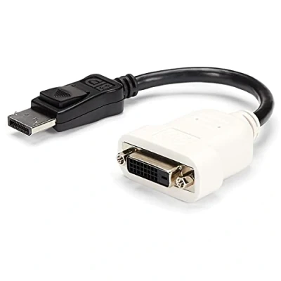 Immagine di StarTech.com Adattatore DisplayPort DVI Convertitore video da a D 1080p Dongle DP 1.2 per monitor/display Connettore scatto