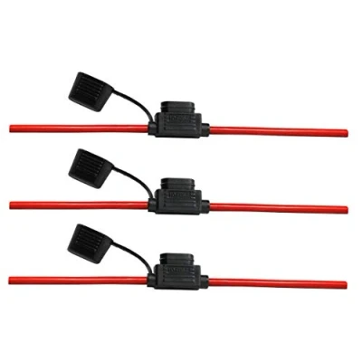 Immagine di Offgridtec vk3 001386 Supporto per fusibile piatto, Rosso, 3 Stk