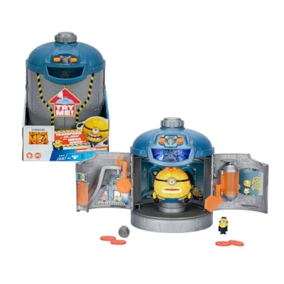 Immagine di Giochi Preziosi Minions Camera Di Trasformazione Cattivissimo Me 4,Trasforma Avl Jerry In Mega Minion Jerry,Set Da Gioco Con Luci E Suoni, 2 Personaggi Inclusi, Per Bambini Dai 3 Anni