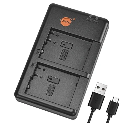 Immagine di DSTE DE A80,DE A80AA/SX Batteria USB Dual Quick Charger Compatibile per DMW BLC12,DMW BLC12e,BP DC12,BP DC12U,Panasonic Lumix DMC G7,DMC GH2,DMC FZ330,DMC FZ200,DMC FZ1000,V LUX4 Leica Q Sigma BP 51