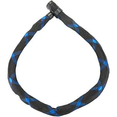 Immagine di ABUS Lucchetto a catena Ivera Chain 7210 per bicicletta con rivestimento in fibra sintetica Livello di sicurezza 8 110 cm Nero, 55142, Nero