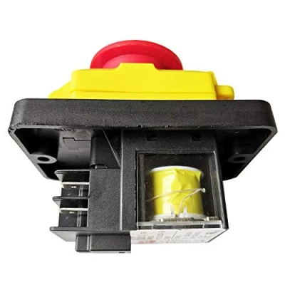 Immagine di KJD12 250V 16A Impermeabile Emergenza Elettromagnetico Interruttore a Pulsante KEDU 4 Pin Per Bench Drill Macinino Sega