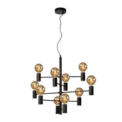 Immagine di Lucide Lampada a sospensione Leanne, nero, 10 luci