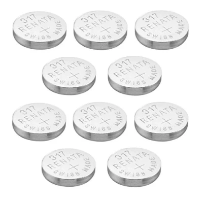 Immagine di Batteria per orologio Renata 317 o SR516SW Swiss MAde all&#039;ossido di argento 1.5V x10