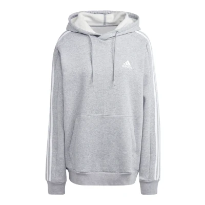 Immagine di adidas Sportswear Essentials 3STRIPES Felpa con cappuccio, Uomo, Taglia: Small, Medium grey heather